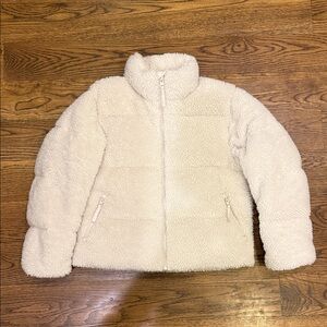 TNA Cream Mega Puff Jacket